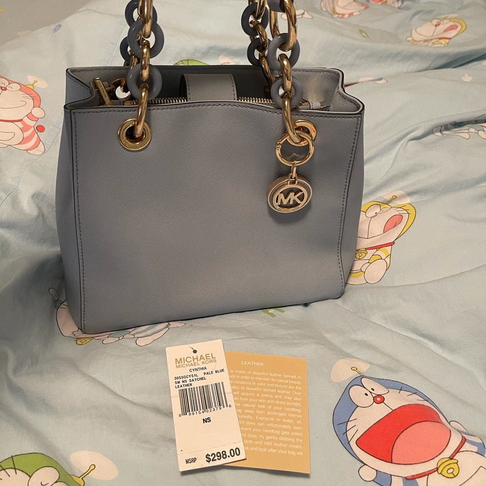 Michael Kors Pale Blue Satchel